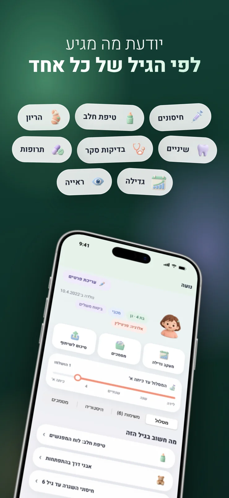 משימות לפי גיל